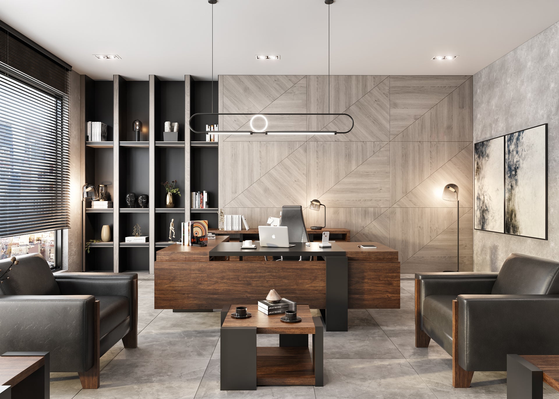 Flat Yönetici Ofis Mobilya Takımı