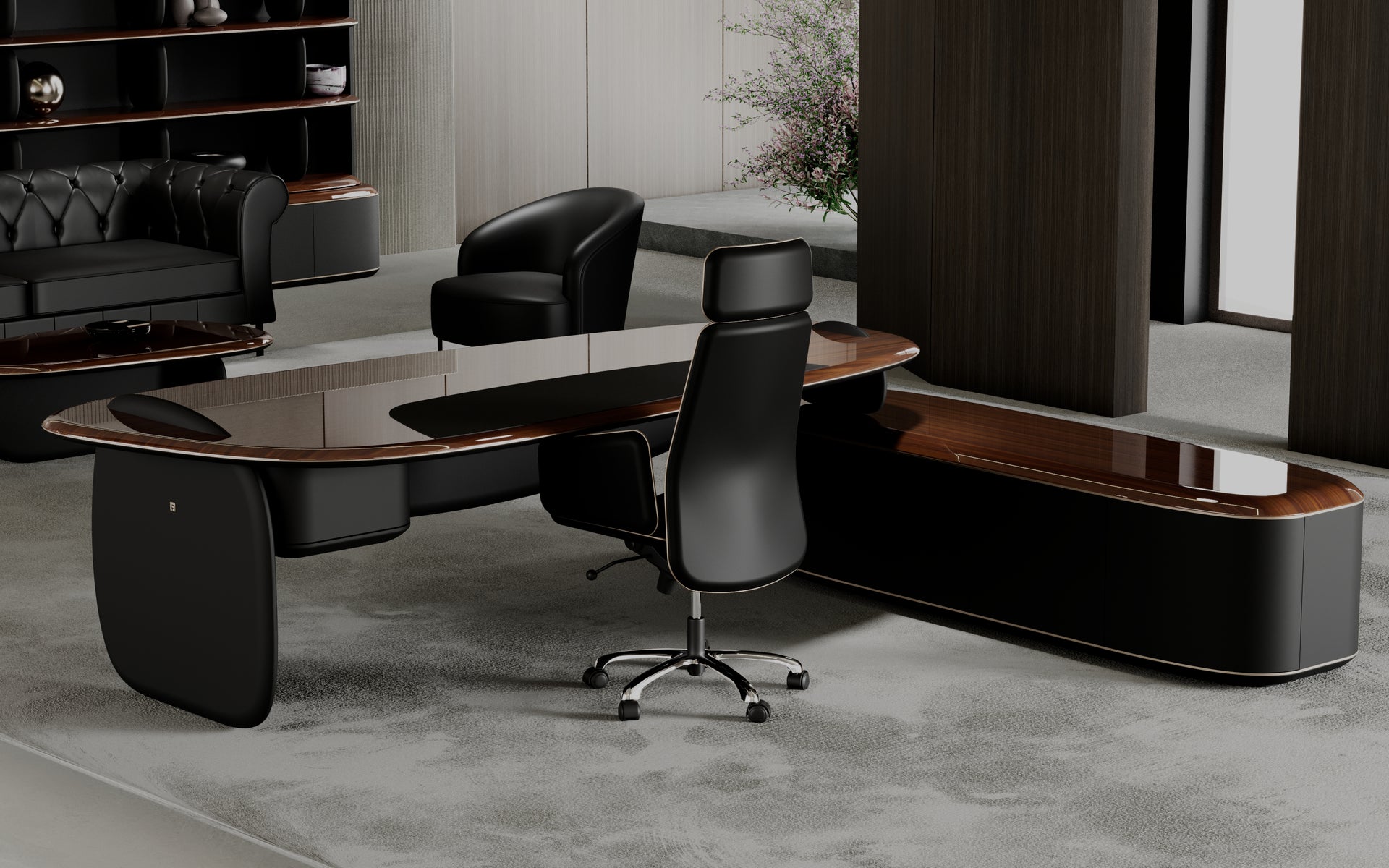 Stone Executive Office Furniture Set